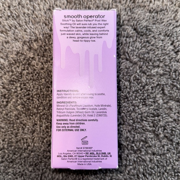 Salon Perfect Sliick Soothe Post Wax Lavender Oil - Picture 5 of 5